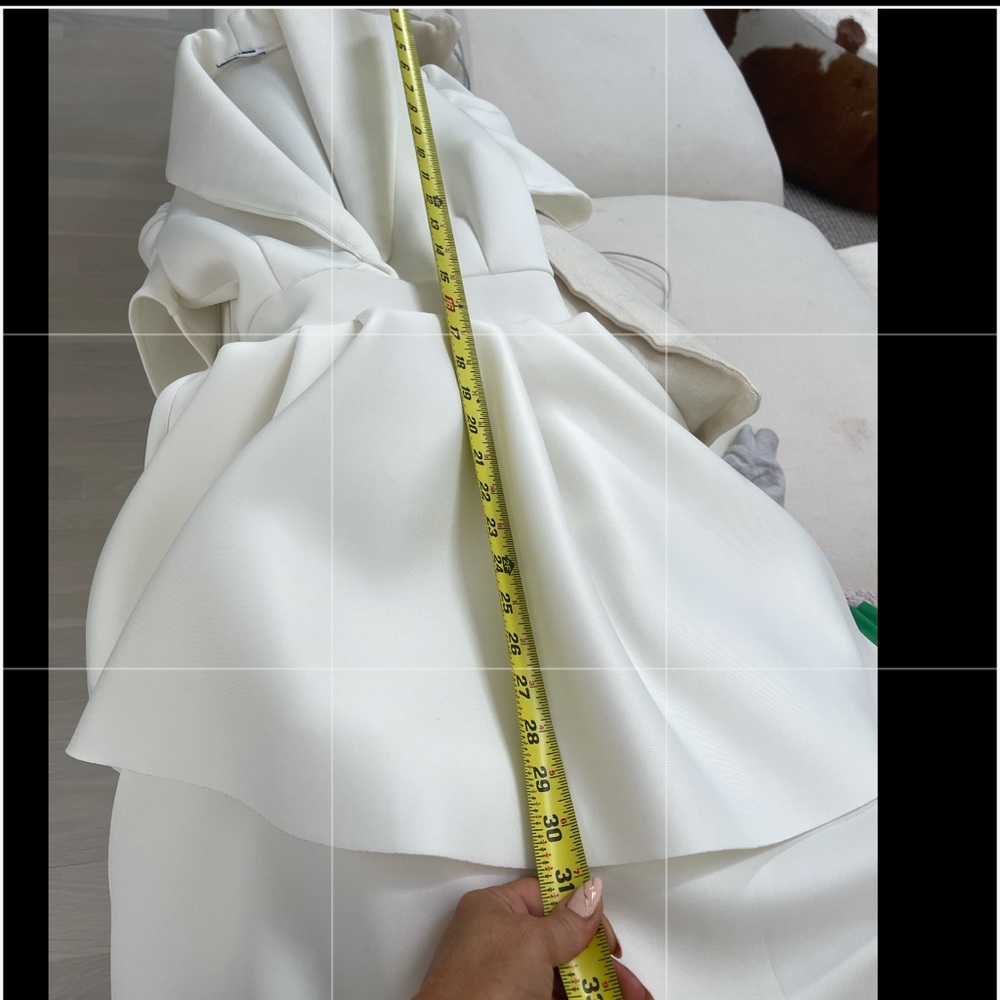 High-Low Ivory Dress - Picture 8 of 9